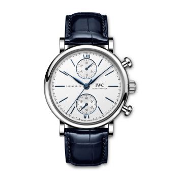 IWC Schaffhausen Portofino Chronograph 39 Stainless Steel / Silver - Blue