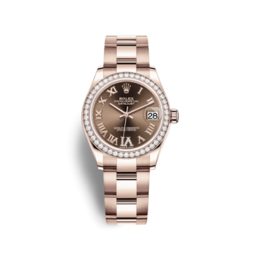 Rolex Datejust 31 Rose Gold / Diamond / Chocolate - Roman / Oyster