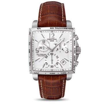Certina DS Podium Square Chronograph Silver