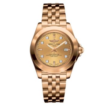 Breitling Galactic 32 Sleek Edition Rose Gold / Golden Sun Diamond / Bracelet