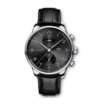 IWC Schaffhausen Portugieser Chronograph Stainless Steel / Black
