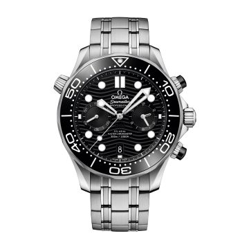 Omega Seamaster Diver 300M Master Co-Axial 44 Chronograph Stainless Steel /  Black / Bracelet