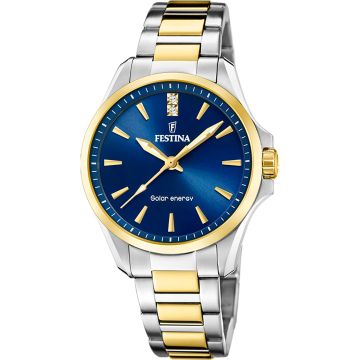 Festina Solar Energy Two-tone / Bleu 34mm