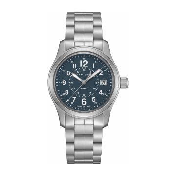 Hamilton Khaki Field Quartz 38 Stainless Steel / Blue / Bracelet