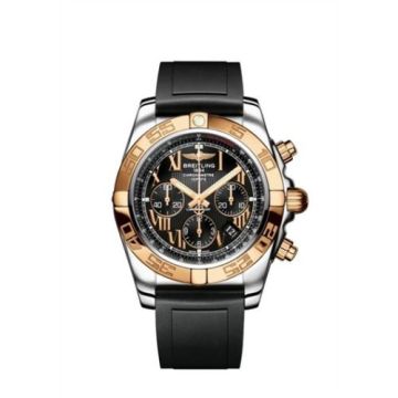 Breitling Chronomat 44 Stainless Steel / Rose Gold / Onyx Black Roman / Rubber