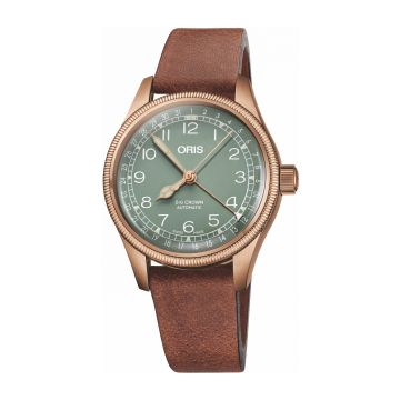 Oris Big Crown Pointer Date 36 Bronze / Green / Strap