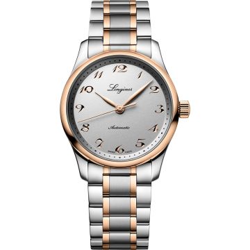 Longines Master Collection Date 34 Stainless Steel - Pink Gold / Silver / Bracelet