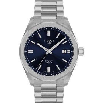 Tissot PRC 100 Solar Quartz 39 Stainless Steel / Blue / Bracelet