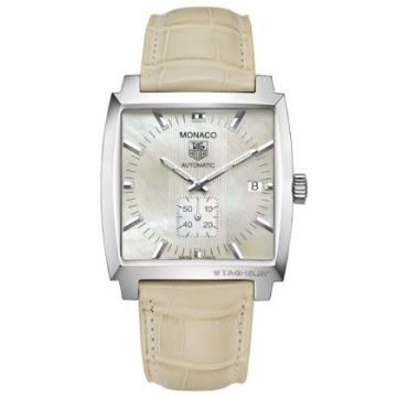 TAG Heuer Monaco Calibre 6 Stainless Steel / MOP / Alligator