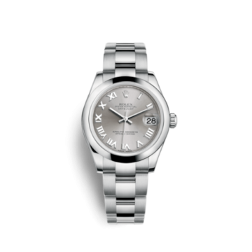 Rolex Datejust 31 Stainless Steel Domed / Oyster / Rhodium Roman
