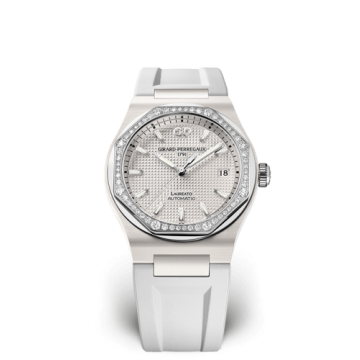 Girard-Perregaux Laureato 38 Automatic Ceramic / White / Rubber
