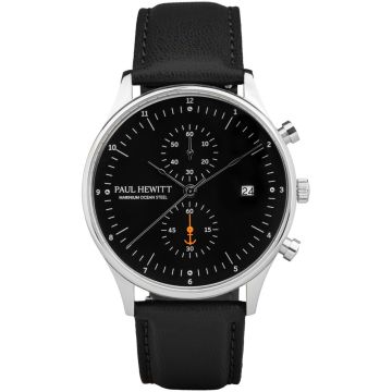 Paul Hewitt Chrono Quartz Leather Black Ø 42