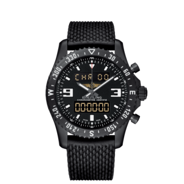 Breitling Chronospace Military Blacksteel / Volcano Black / Rubber / Folding
