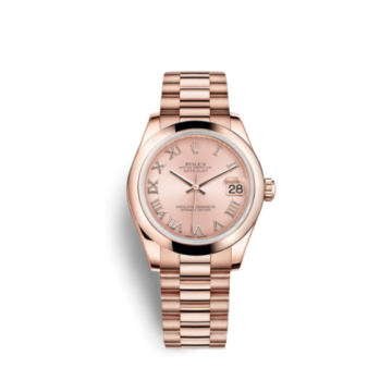 Rolex Datejust 31 Everose Domed / President / Pink Roman