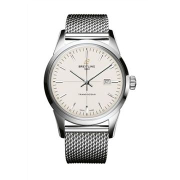 Breitling Transocean Date Stainless Steel / Silver / Bracelet