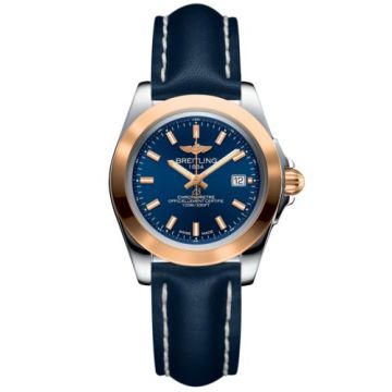 Breitling Galactic 32 Sleek Edition Stainless Steel / Rose Gold / Horizon Blue / Calf