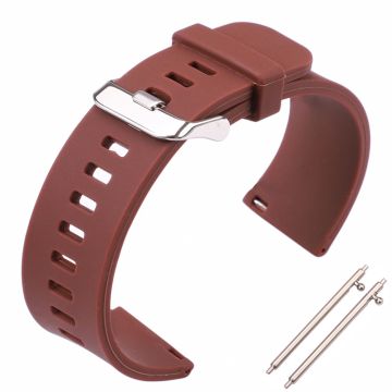 Bracelet de montre en silicone à fentes carrées