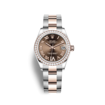 Rolex Datejust 31 Stainless Steel/ Rose Gold / Diamond / Chocolate - Roman / Oyster