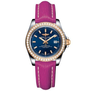 Breitling Galactic 32 Sleek Edition Stainless Steel / Rose Gold / Diamond / Horizon Blue / Sahara