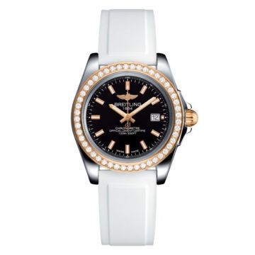 Breitling Galactic 32 Sleek Edition Stainless Steel / Rose Gold / Diamond / Trophy Black / Rubber