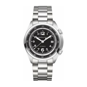 Hamilton Khaki Pilot Pioneer Auto Stainless Steel / Black / Bracelet