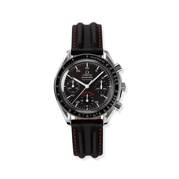 Omega Speedmaster Reduced Stainless Steel / Black / Strap / AC Milan