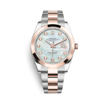 Rolex Datejust 41 Rolesor Everose Smooth / Oyster / MOP - Diamond