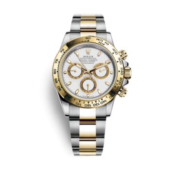 Rolex Cosmograph Daytona Stainless Steel / Yellow Gold / White