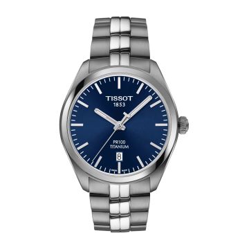 Tissot PR 100 Quartz 39 Titanium / Silver / Bracelet
