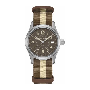 Hamilton Khaki Field Quartz 38 Stainless Steel / Brown / NATO