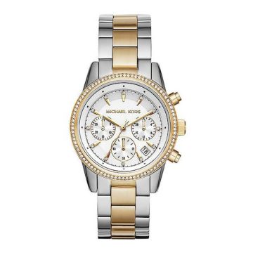Michael Kors Bryant bicolore doré silver