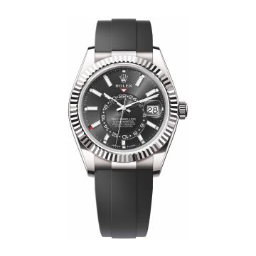 Rolex Sky-Dweller White Gold / Black / OysterFlex