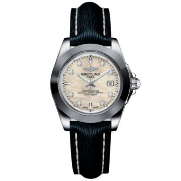 Breitling Galactic 32 Sleek Edition Stainless Steel / Pearl Diamond / Sahara