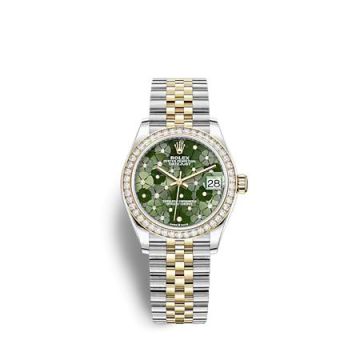 Rolex Datejust 31 Stainless Steel - Yellow Gold / Diamond/ Olive - Floral / Jubilee