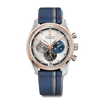 Zenith El Primero Chronomaster 42 Stainless Steel / Rose Gold / Silver / Fabric