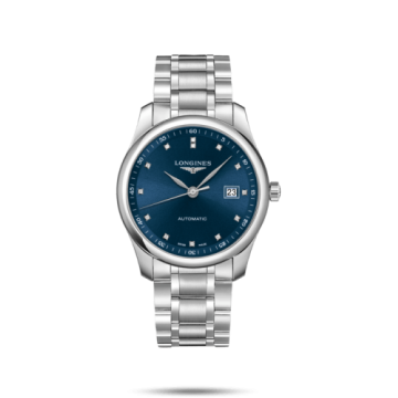 Longines Master Collection 40 Date Stainless Steel / Blue-Diamond / Bracelet