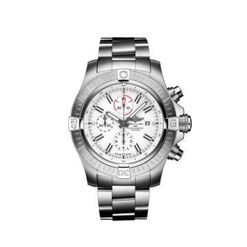 Breitling Avenger Chronograph 48 Stainless Steel / White / Bracelet