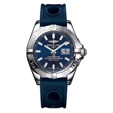 Breitling Galactic 41 Stainless Steel / Horizon Blue / Rubber