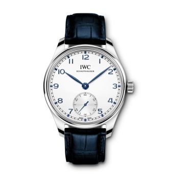 IWC Schaffhausen Portugieser Automatic 40 Stainless Steel / Silver - Blue / Alligator
