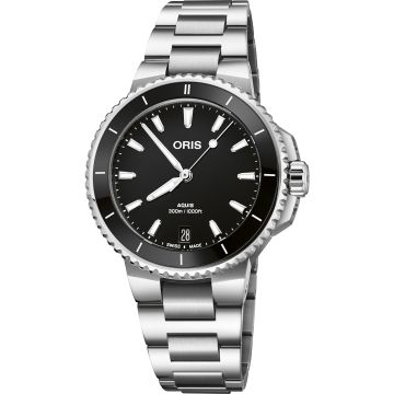 Oris Aquis Date 36.5 Stainless Steel / Black / Bracelet