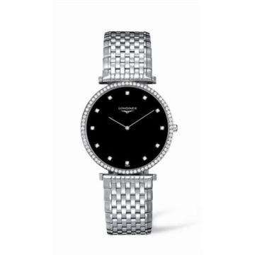 Longines La Grande Classique 37 Quartz Diamond Beze Black Diamondl