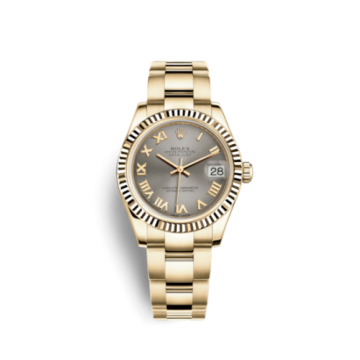 Rolex Datejust 31 Yellow Gold Fluted / Oyster / Steel Roman