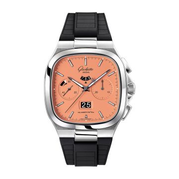 Glashütte Original Seventies Chronograph Panorama Date Vibing Orange / Rubber / Folding