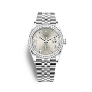 Rolex Datejust 36 Stainless Steel / Diamond / Silver Roman-Diamonds / Jubilee