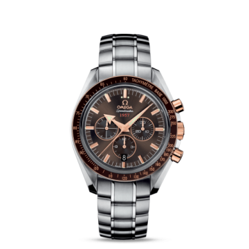 Omega Speedmaster Broad Arrow 1957 Stainless Steel / Red Gold / Brown / Bracelet