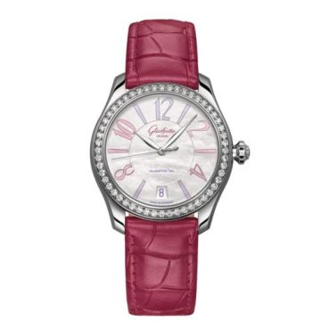 Glashütte Original Lady Serenade Stainless Steel - Diamond / MOP / Alligator - Pin