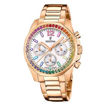 Festina Boyfriend Rainbow Blanc 38mm