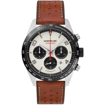 Montblanc Timewalker Manufacture Chronograph Stainless Steel / Panda / Calf
