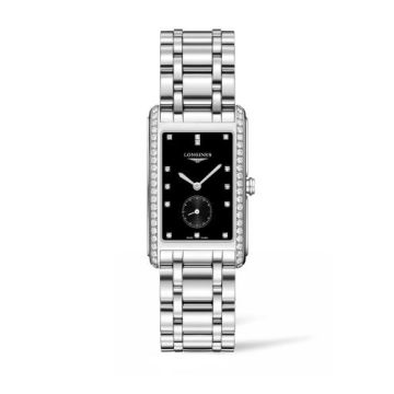 Longines DolceVita 25.8 Quartz Stainless Steel / Diamond / Black / Bracelet