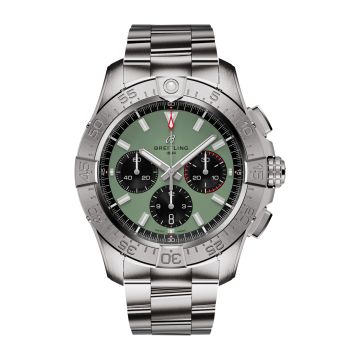 Breitling Avenger B01 Chronograph 44 Stainless Steel / Green / Bracelet